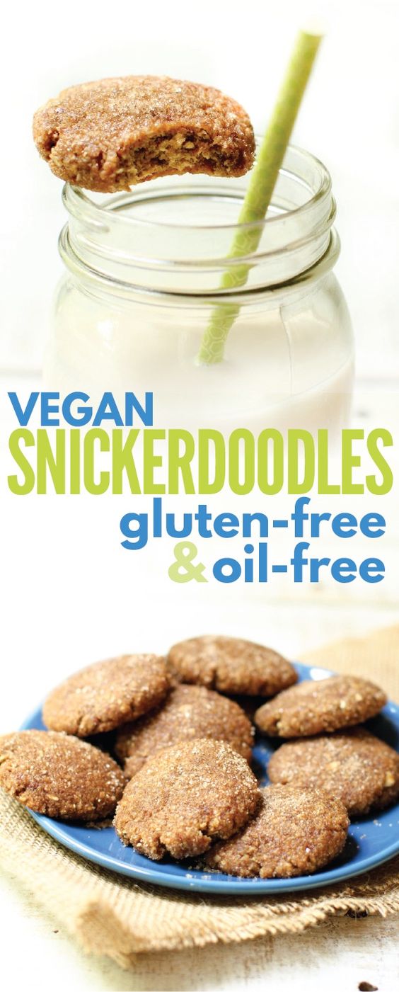 Vegan Chewy Snickerdoodle Recipe | Gluten-Free & Oil-Free